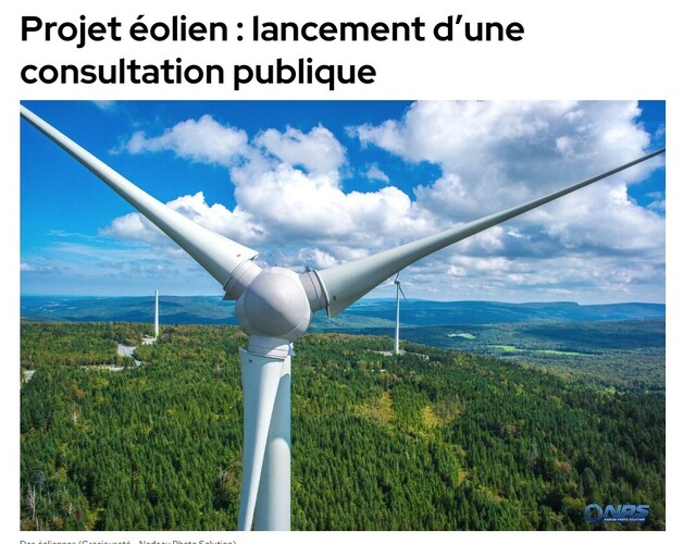 Appel de candidatures - Comité de liaison du projet éolien Arthabaska